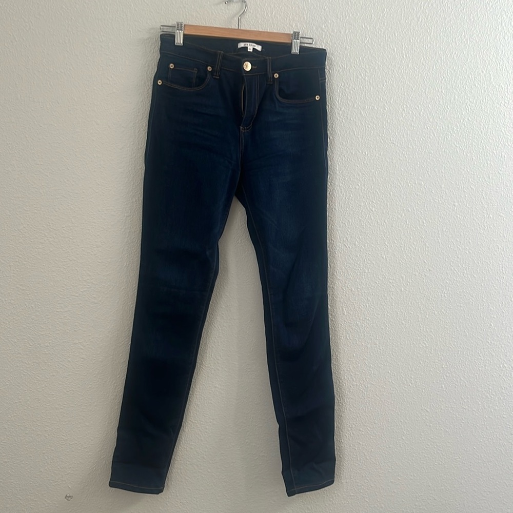 Dark blue skinny jeans. Brand: sts blue (Stitchfix).
